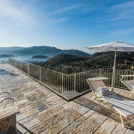 Charming Farmhouse In The Hills, Private Pool, Sea View, Dream Panorama Camaiore Bagian luar foto