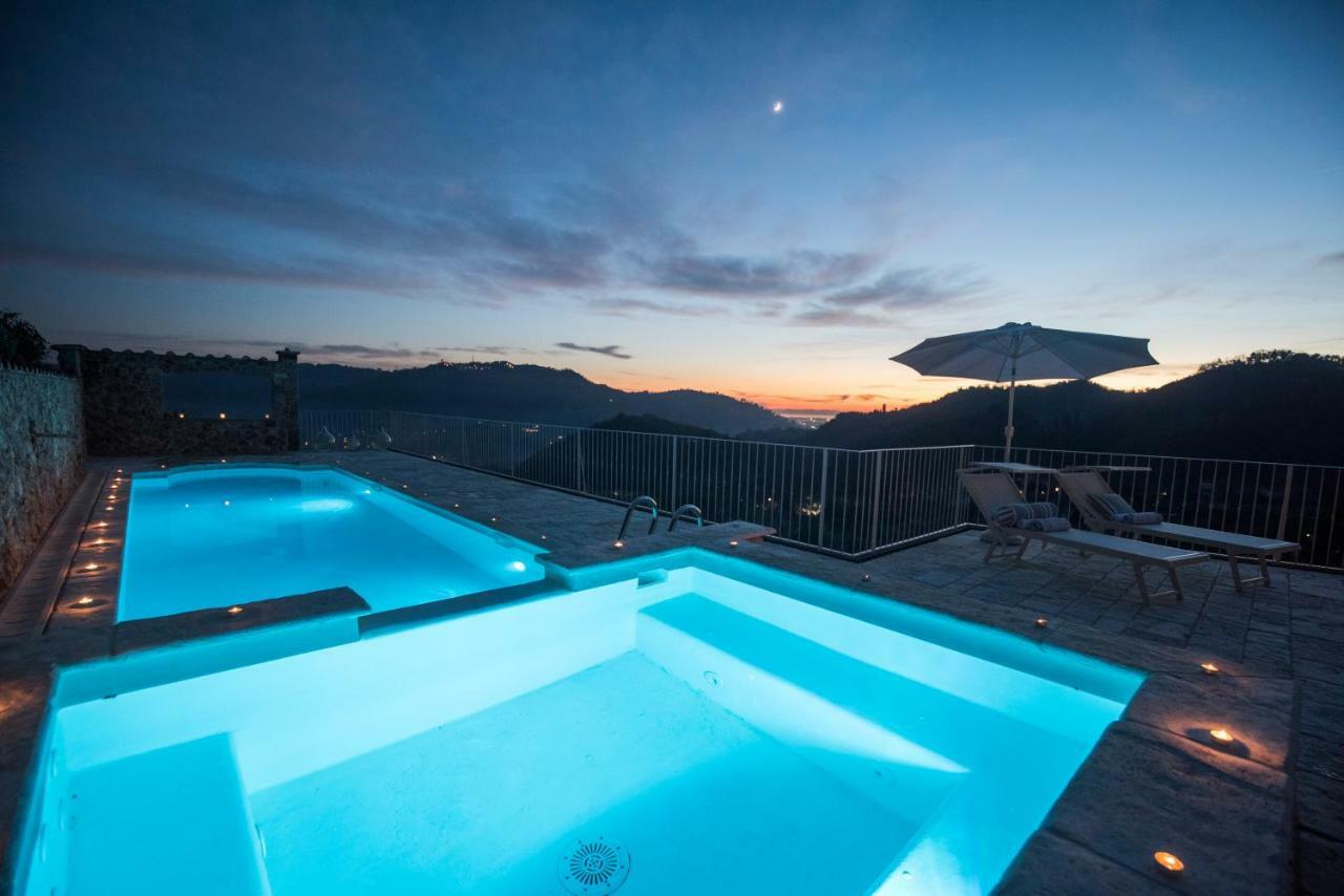 Charming Farmhouse In The Hills, Private Pool, Sea View, Dream Panorama Camaiore Bagian luar foto