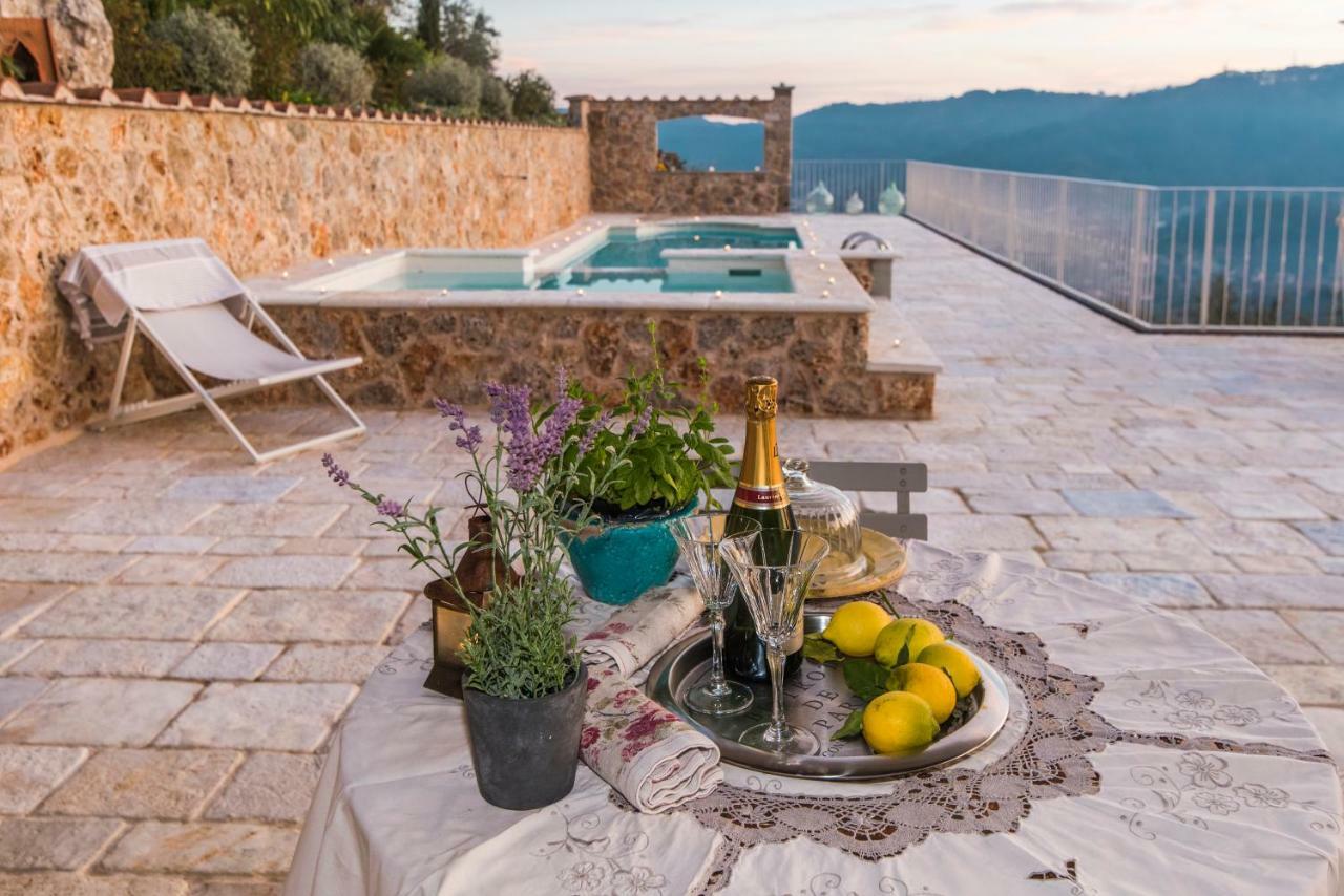 Charming Farmhouse In The Hills, Private Pool, Sea View, Dream Panorama Camaiore Bagian luar foto