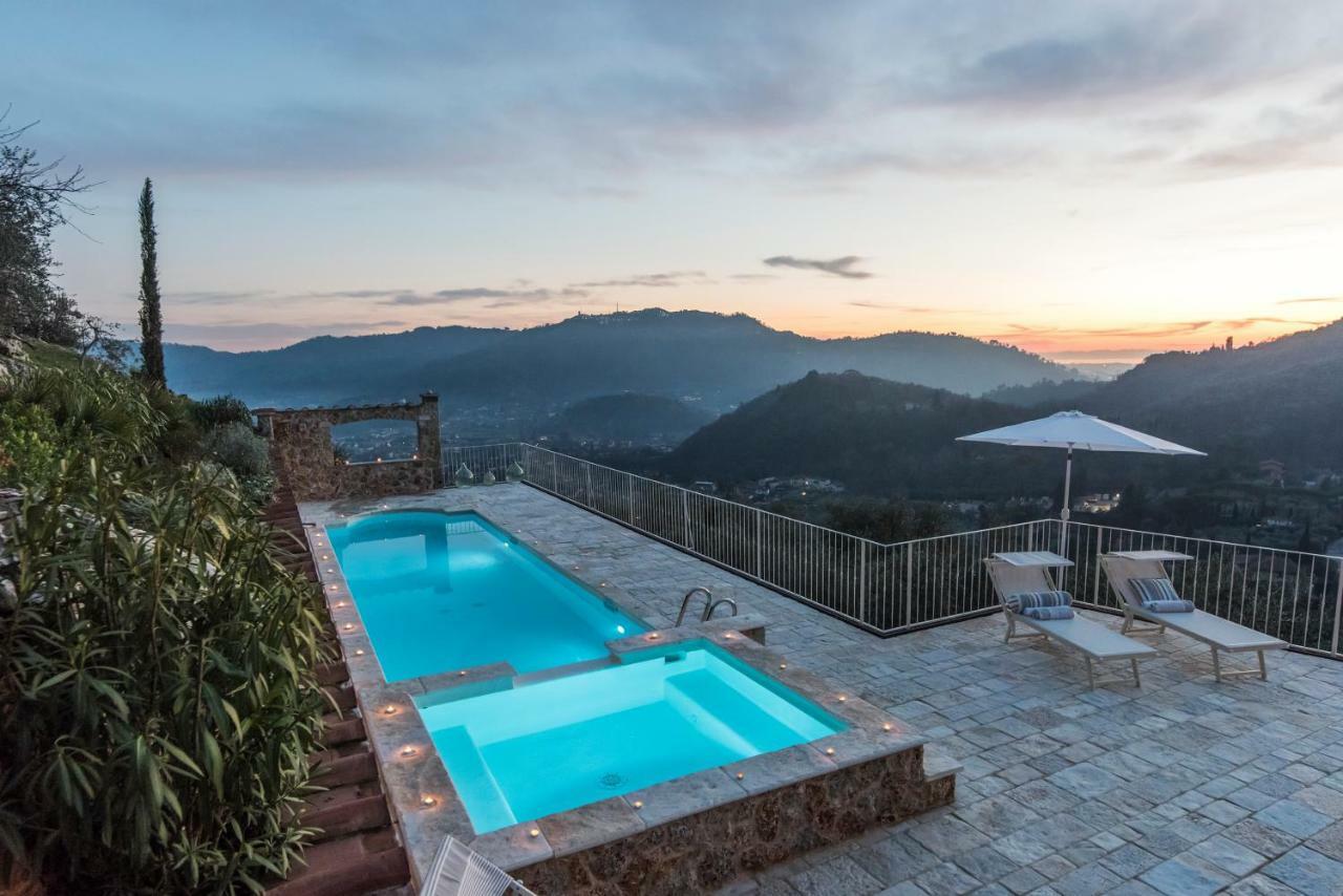 Charming Farmhouse In The Hills, Private Pool, Sea View, Dream Panorama Camaiore Bagian luar foto