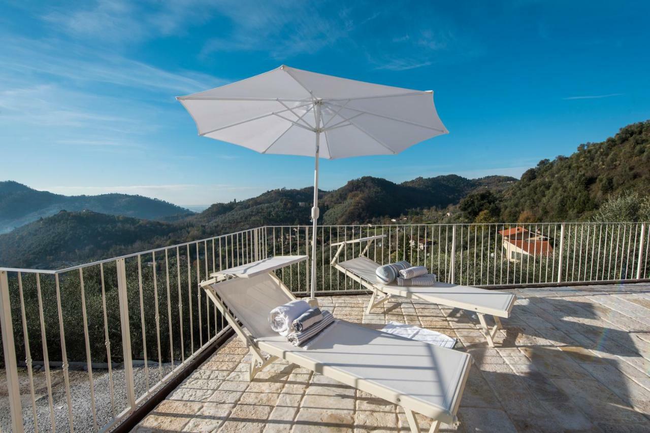 Charming Farmhouse In The Hills, Private Pool, Sea View, Dream Panorama Camaiore Bagian luar foto