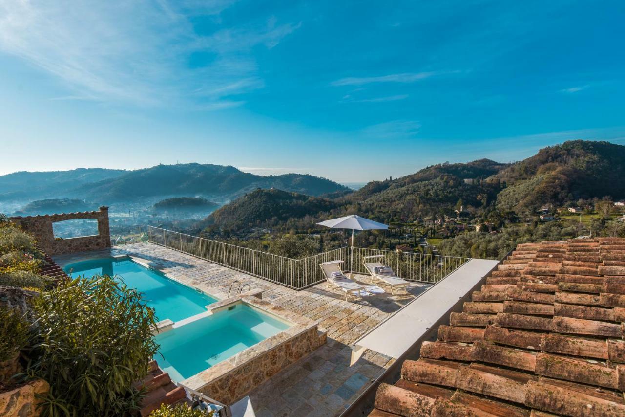 Charming Farmhouse In The Hills, Private Pool, Sea View, Dream Panorama Camaiore Bagian luar foto