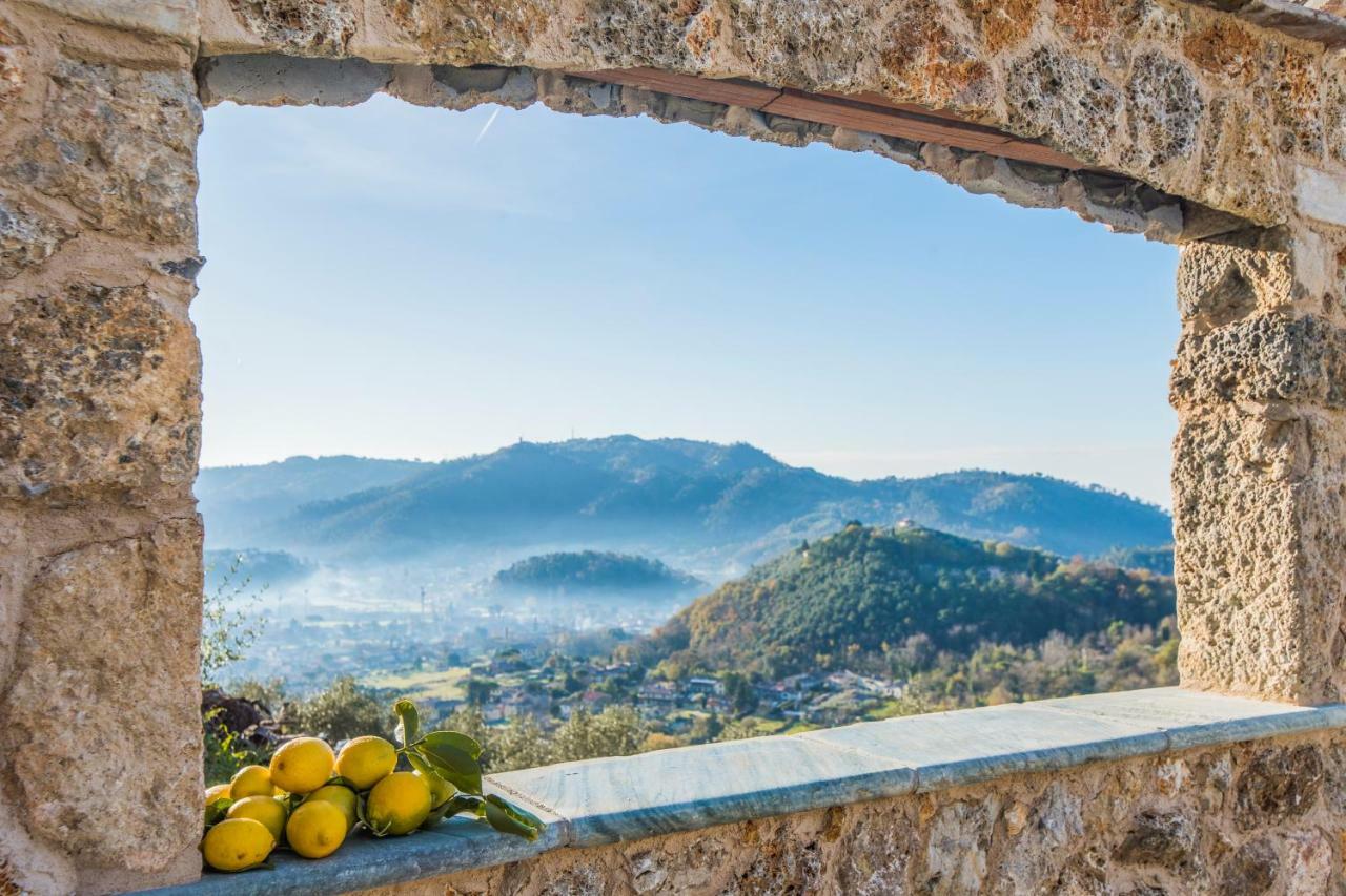 Charming Farmhouse In The Hills, Private Pool, Sea View, Dream Panorama Camaiore Bagian luar foto