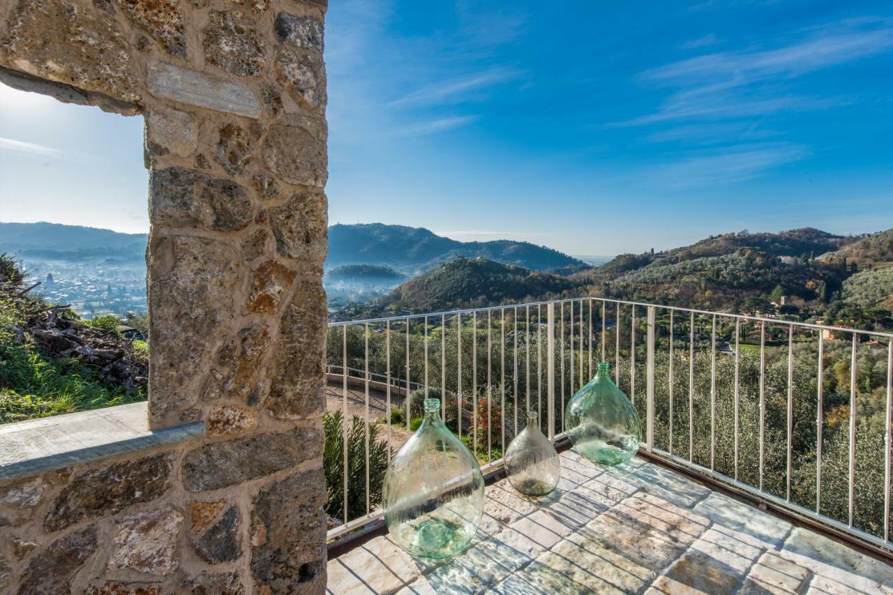Charming Farmhouse In The Hills, Private Pool, Sea View, Dream Panorama Camaiore Bagian luar foto